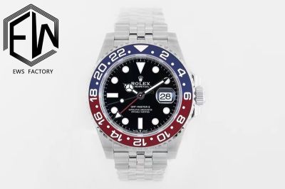 Rolex GMT-master ii 3186/3285 Movement 40mm Pepsi Jubilee Band Watch
